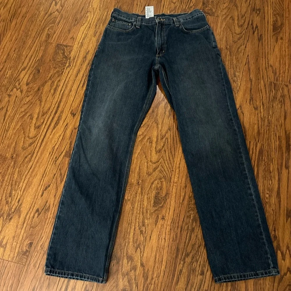 Carhartt Dark Blue Straight Jeans